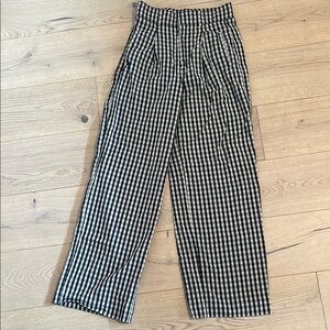 Everlane High-Waisted Gingham Checkered Pants